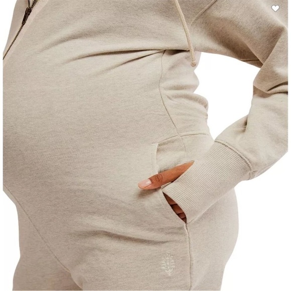 FP Movement X Hatch Maternity Warm Up Jumpsuit Heather Cozy Warm  NEW - Picture 2 of 7
